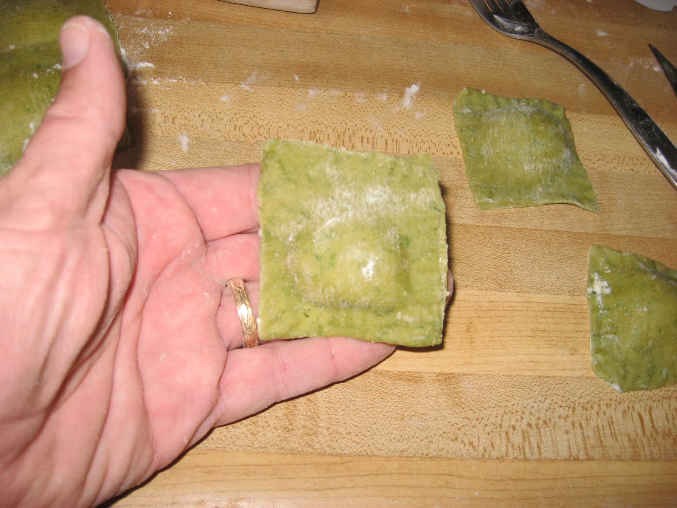Ramp Ravoli Ramp Ravioli with Cashew Ricotta filling | Bear's Philosophy Bistro